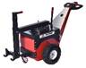 A red and black tractor Description automatically generated with medium confidence